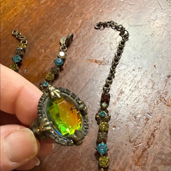 Sorrelli Blue and Gold Necklace Set - Picture 4 of 4